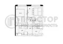 2-комнатная квартира, 32.8 м² - фото 49