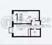 2-комнатная квартира, 37.2 м² - фото 7