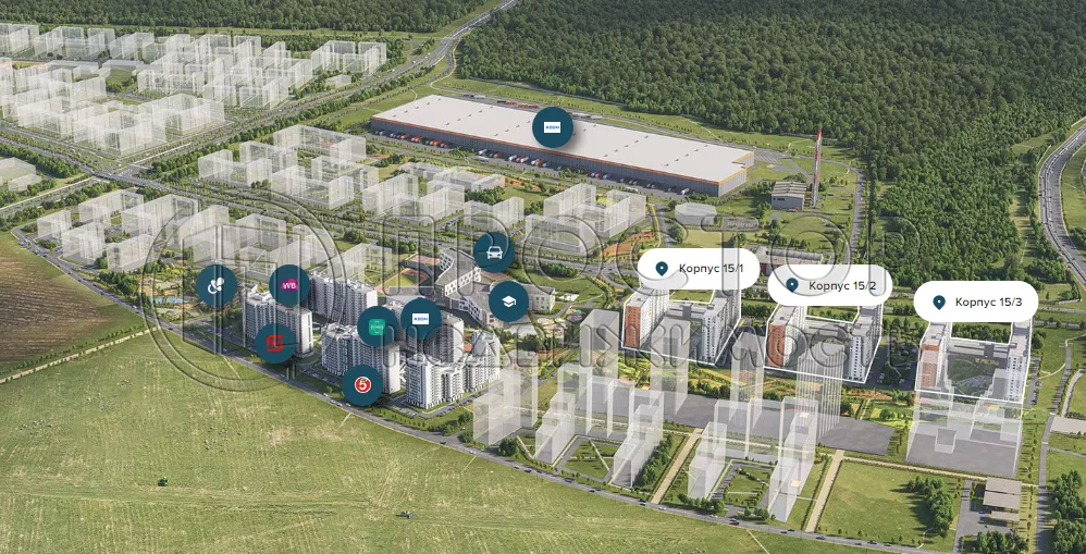 2-комнатная квартира, 37.2 м² - фото 3