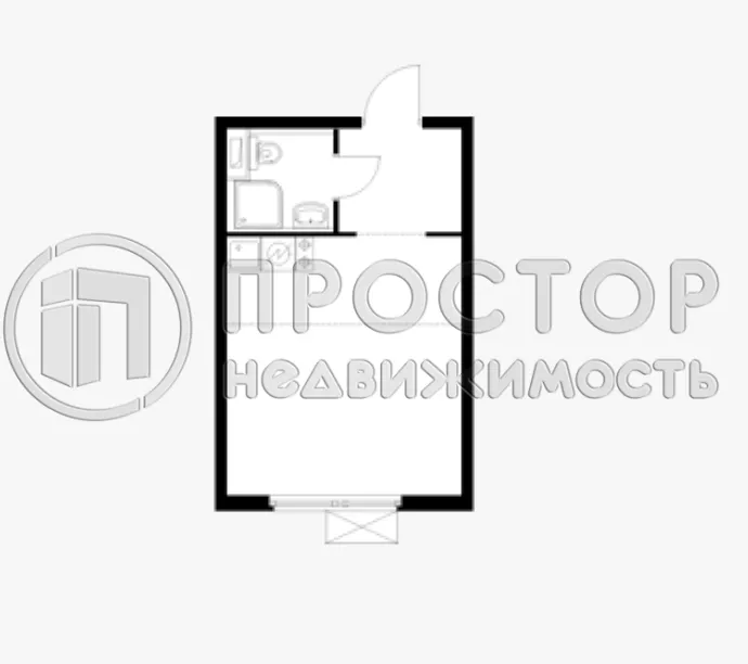 1-комнатная квартира, 22 м² - фото 2