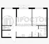 2-комнатная квартира, 58.6 м² - фото 4