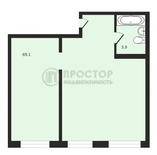 3-комнатная квартира, 72.8 м² - фото 21
