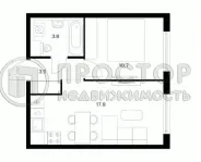 2-комнатная квартира, 35.9 м² - фото 24