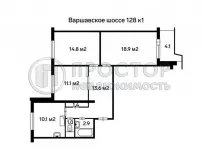 3-комнатная квартира, 74.3 м² - фото 34