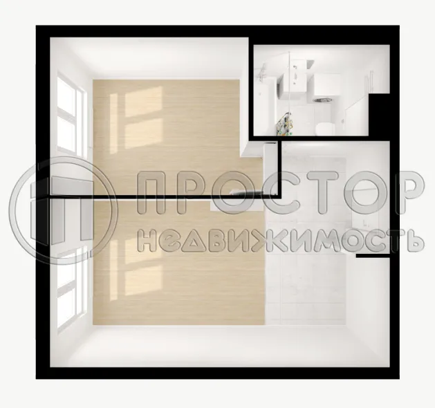 1-комнатная квартира, 36.46 м² - фото 2