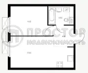 1-комнатная квартира, 36.46 м² - фото 11