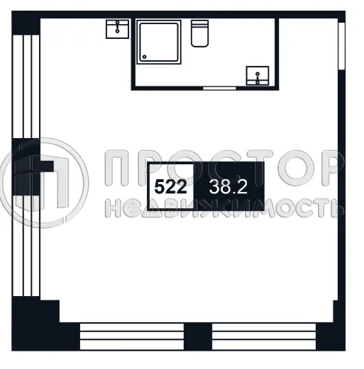 Студия, 38.2 м² - фото 8