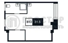 Студия, 31.5 м² - фото 15