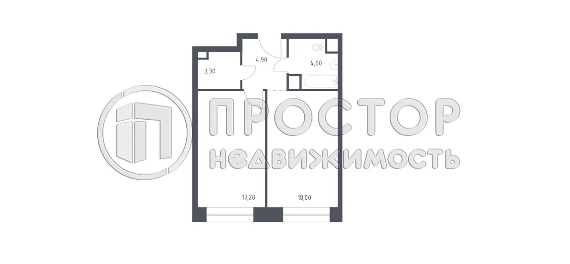 2-комнатная квартира, 54.8 м² - фото 8