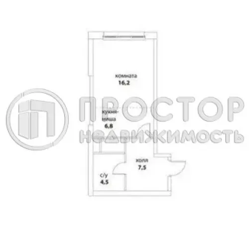 Студия, 30 м² - фото 17