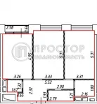 1-комнатная квартира, 70.4 м² - фото 35