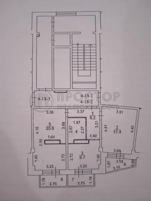 3-комнатная квартира, 64.5 м² - фото 21