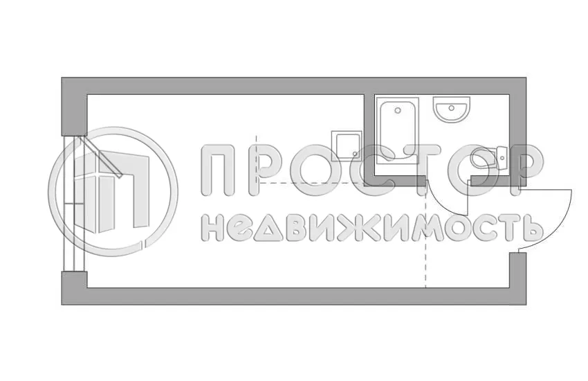 1-комнатная квартира, 26.3 м² - фото 3