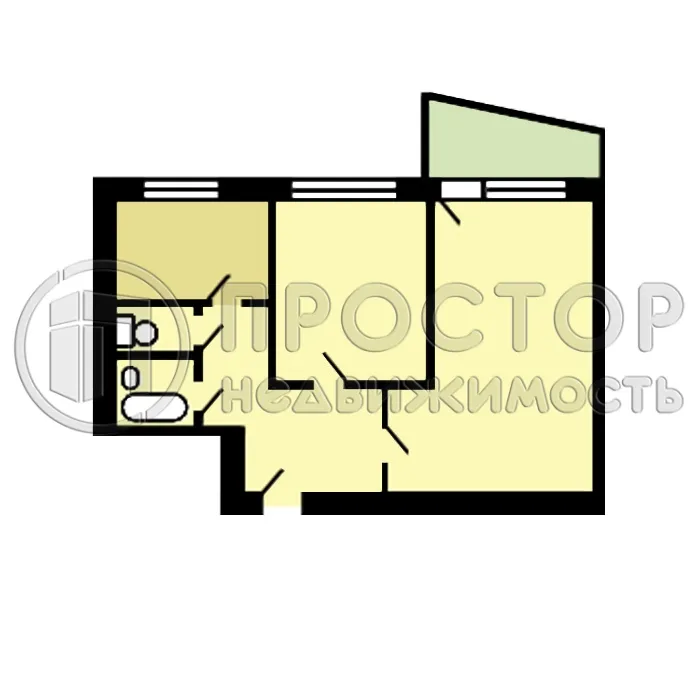 2-комнатная квартира, 45.2 м² - фото 21