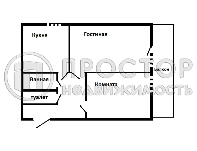 2-комнатная квартира, 51.2 м² - фото 14