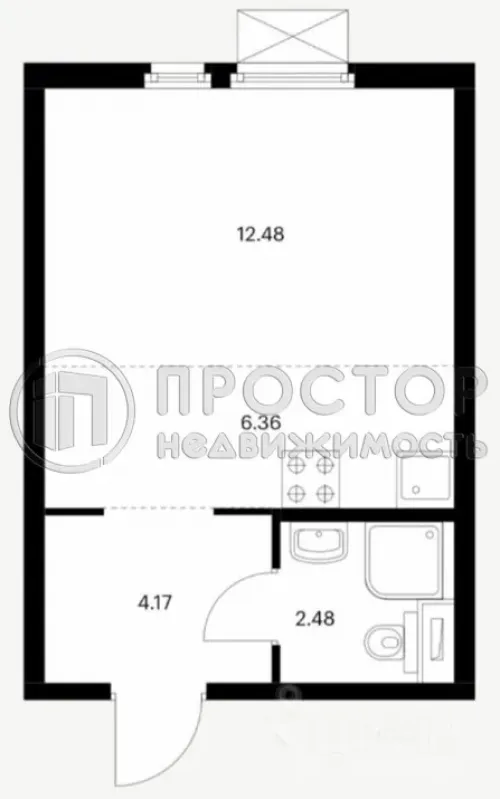 Студия, 25.5 м² - фото 4