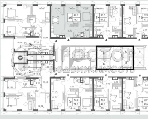 3-комнатная квартира, 71 м² - фото 5