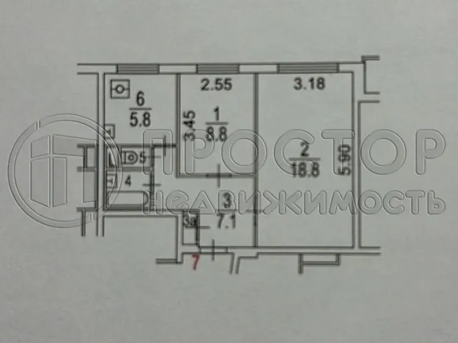 2-комнатная квартира, 43.8 м² - фото 29