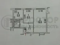 2-комнатная квартира, 43.8 м² - фото 57