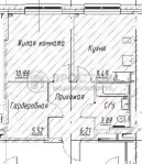 1-комнатная квартира, 35.99 м² - фото 33