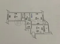 2-комнатная квартира, 56.3 м² - фото 51