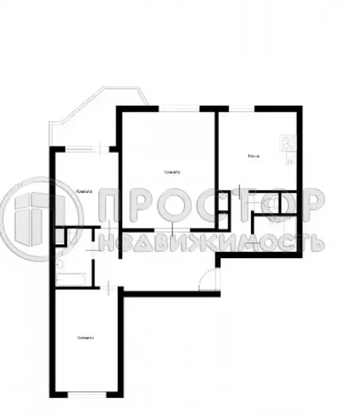 3-комнатная квартира, 76 м² - фото 30