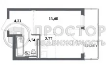 Студия, 28 м² - фото 53