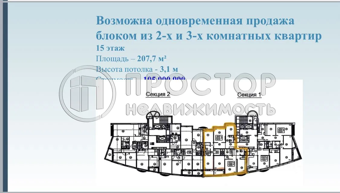 3-комнатная квартира, 122 м² - фото 4