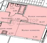 2-комнатная квартира, 35 м² - фото 7