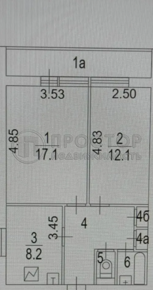 2-комнатная квартира, 50 м² - фото 26