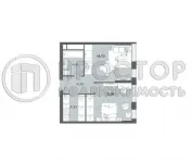 1-комнатная квартира, 41.78 м² - фото 6