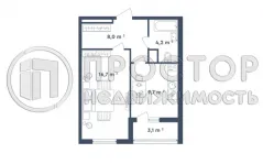 1-комнатная квартира, 40.1 м² - фото 4