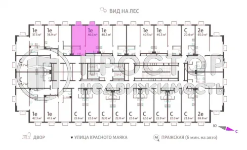 1-комнатная квартира, 40.5 м² - фото 7