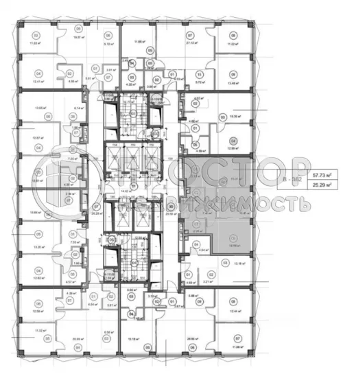 2-комнатная квартира, 57.7 м² - фото 9