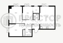 3-комнатная квартира, 85.5 м² - фото 28