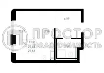 Студия, 25.68 м² - фото 19