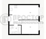 1-комнатная квартира, 35.9 м² - фото 9