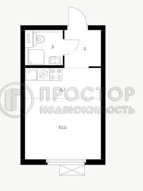 Студия, 22.2 м² - фото 5