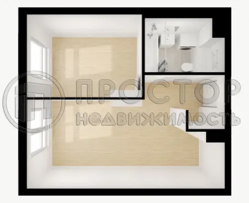 1-комнатная квартира, 32.46 м² - фото 2