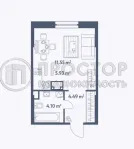 Студия, 27 м² - фото 4
