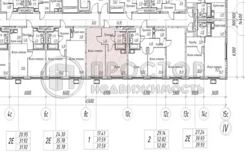 1-комнатная квартира, 37.59 м² - фото 4