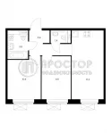 2-комнатная квартира, 48.8 м² - фото 10