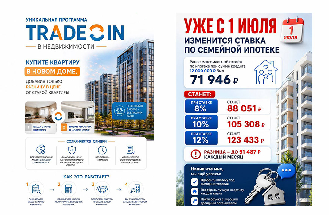 Успейте продать «СТАРУЮ» квартиру по программе ТРЕЙД-ИН и купить «НОВУЮ» с выгодой до 50000 Р/мес